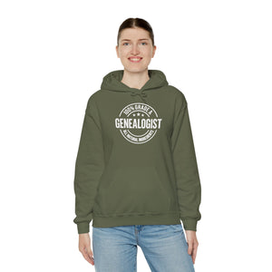 100 Percent Genealogist Hoodie in by Genealogy Keepsakes