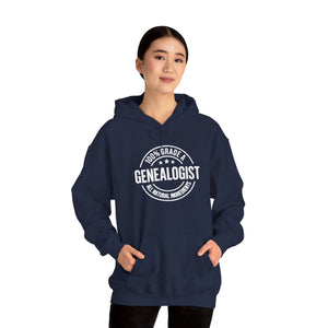 100 Percent Genealogist Hoodie in by Genealogy Keepsakes