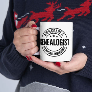 100 Percent Genealogist Mug (11oz|15oz) in by Genealogy Keepsakes