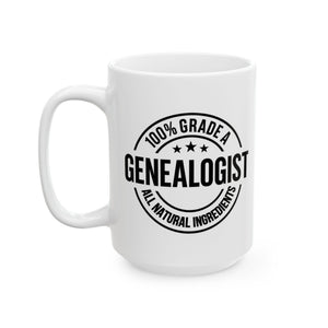 100 Percent Genealogist Mug (11oz|15oz) in by Genealogy Keepsakes