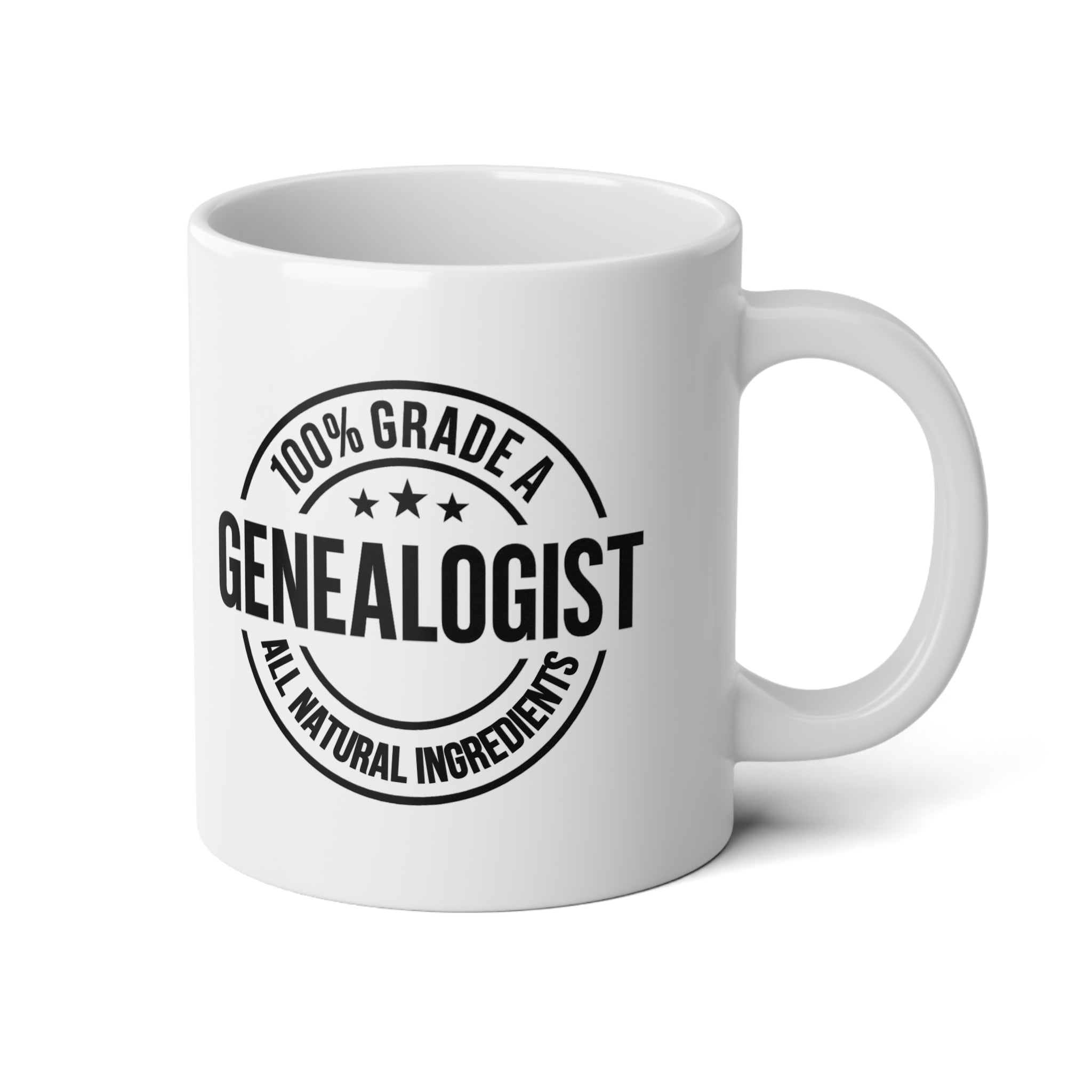 100 Percent Genealogist Mug (20oz)-White