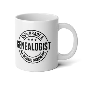 100 Percent Genealogist Mug (20oz)-White