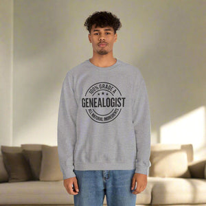 100 Percent Genealogist Sweatshirt in by Genealogy Keepsakes