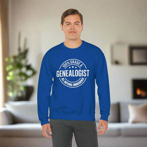 100 Percent Genealogist Sweatshirt in by Genealogy Keepsakes