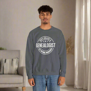 100 Percent Genealogist Sweatshirt in by Genealogy Keepsakes
