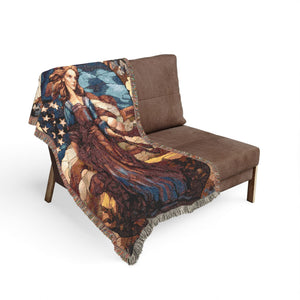 American Civil War Woven Blanket in by Genealogy Keepsakes