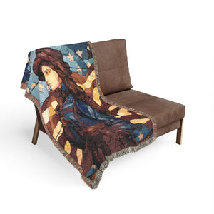 American Civil War Woven Blanket in by Genealogy Keepsakes
