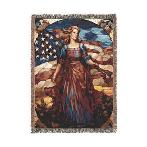 American Civil War Woven Blanket in Artwork by Genealogy Keepsakes