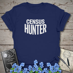 Census Hunter T-Shirt in Navy by Genealogy Keepsakes