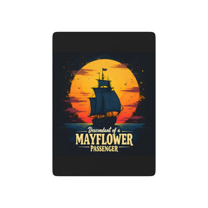 Descendant Of A Mayflower Passenger Playing Cards in 2.5" x 3.5" by Genealogy Keepsakes