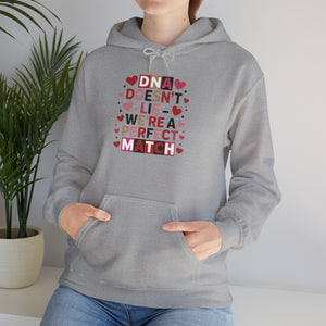 DNA Doesn't Lie - We're A Perfect Match Hoodie in by Genealogy Keepsakes