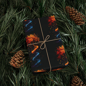 DNA Tree of Life Gift Wrap: Colorful, Modern, Artful Fun! in by Genealogy Keepsakes