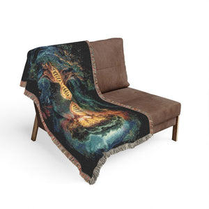 DNA Tree Of Life Woven Blanket in by Genealogy Keepsakes