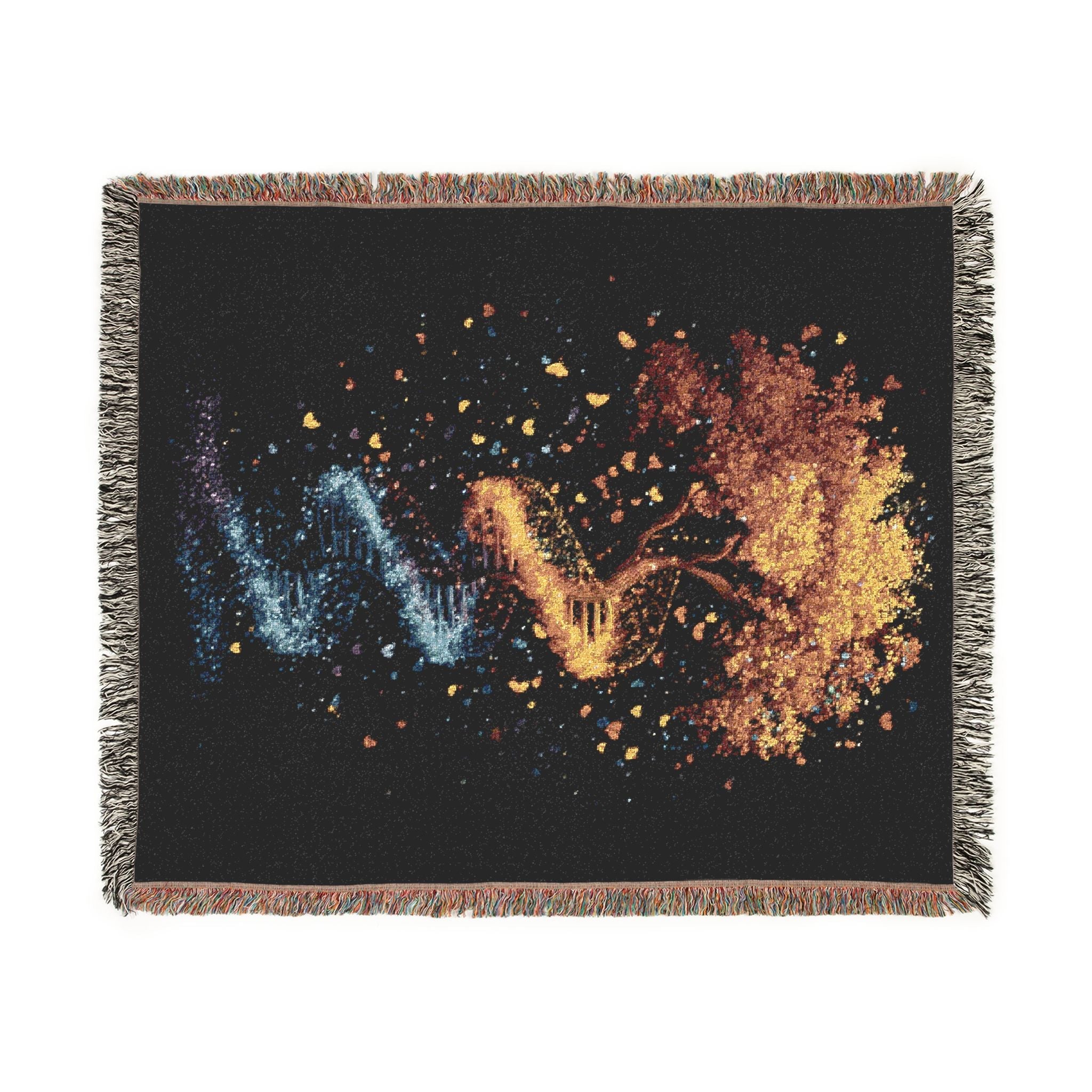 DNA Tree of Life Woven Blanket in Artwork by Genealogy Keepsakes