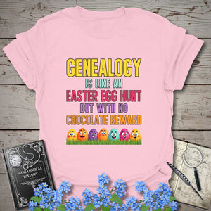 Easter Egg Hunt T-Shirt in Light Pink by Genealogy Keepsakes