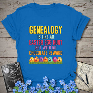 Easter Egg Hunt T-Shirt in Royal by Genealogy Keepsakes