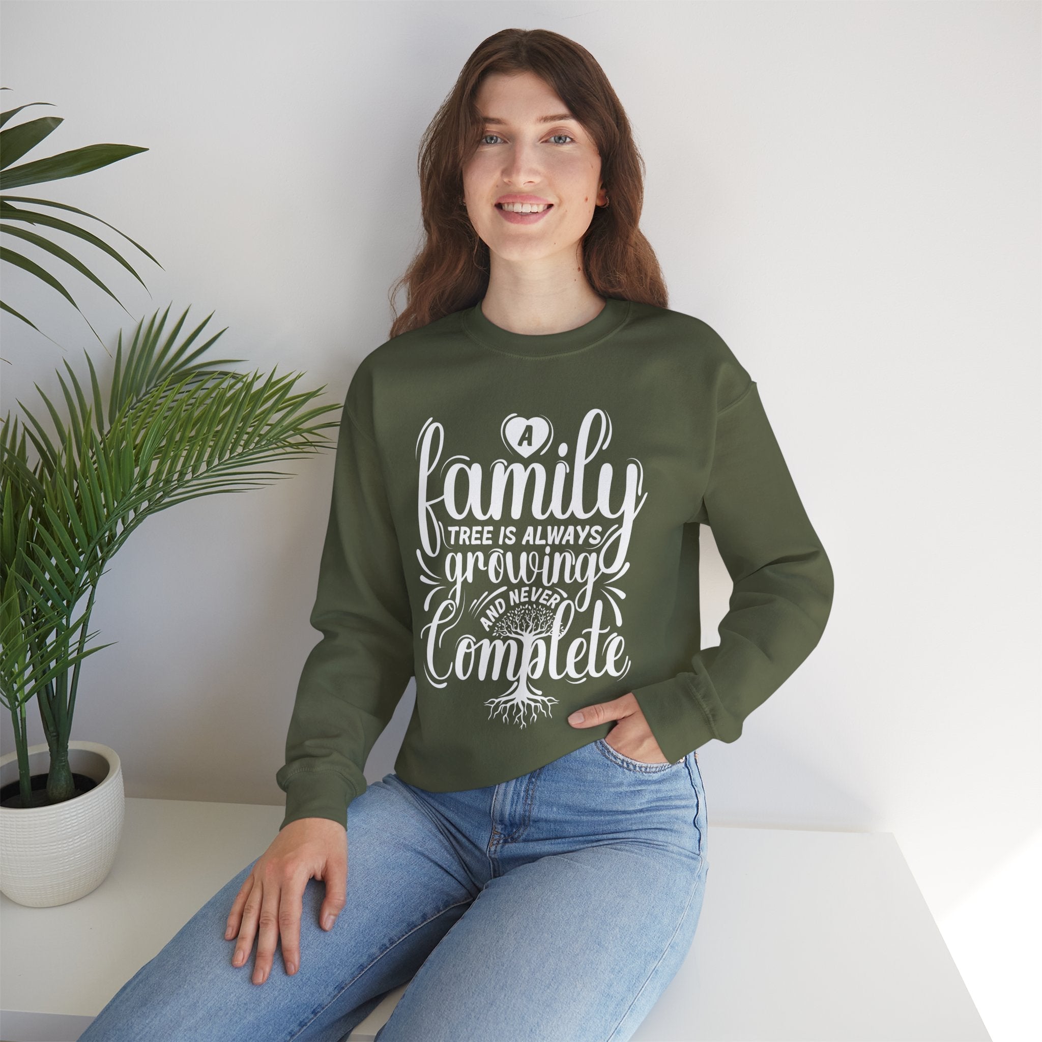 Family Tree Is Always Growing Sweatshirt in by Genealogy Keepsakes