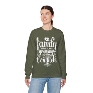 Family Tree Is Always Growing Sweatshirt in by Genealogy Keepsakes