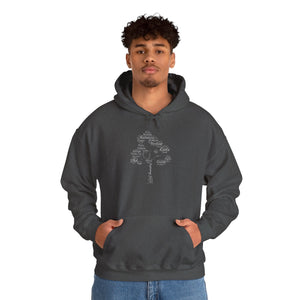Family Tree Word Cloud Hoodie in by Genealogy Keepsakes