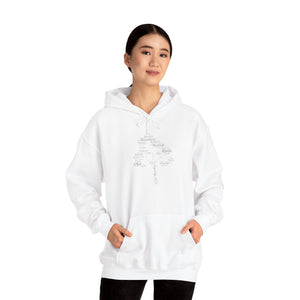 Family Tree Word Cloud Hoodie in by Genealogy Keepsakes