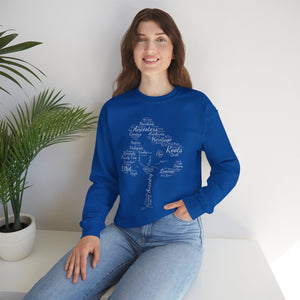 Family Tree Word Cloud Sweatshirt in by Genealogy Keepsakes