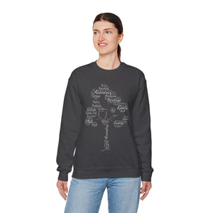 Family Tree Word Cloud Sweatshirt in by Genealogy Keepsakes