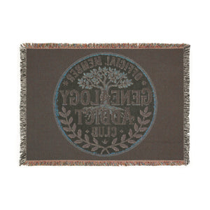 Genealogy Addict Club Woven Blanket-