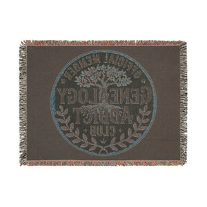 Genealogy Addict Club Woven Blanket-