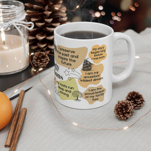 Genealogy Affirmations Mug (11oz|15oz) in by Genealogy Keepsakes