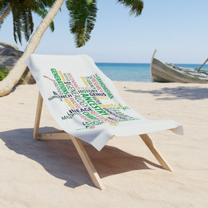 Genealogy Beach Towel in by Genealogy Keepsakes