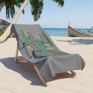 Genealogy Beach Towel in by Genealogy Keepsakes