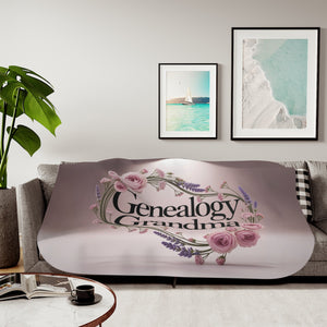 Genealogy Grandma Fleece Blanket-
