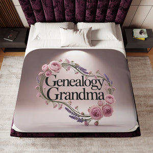 Genealogy Grandma Fleece Blanket-