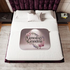 Genealogy Grandma Fleece Blanket-