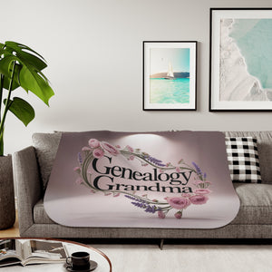 Genealogy Grandma Fleece Blanket-