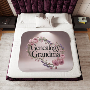 Genealogy Grandma Fleece Blanket-