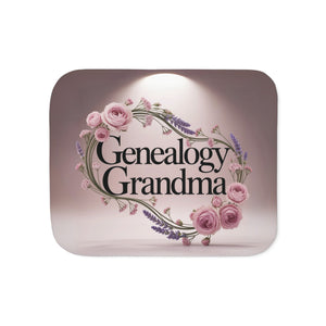 Genealogy Grandma Fleece Blanket-50" × 60"