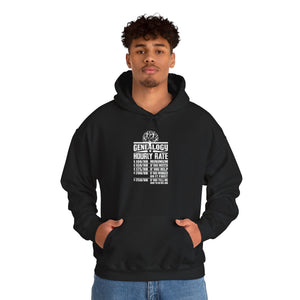 Genealogy Hourly Rate Hoodie in by Genealogy Keepsakes