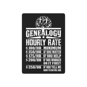 Genealogy Hourly Rate Playing Cards in 2.5" x 3.5" by Genealogy Keepsakes