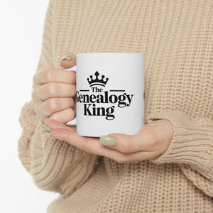 Genealogy King Mug (11oz|15oz) in by Genealogy Keepsakes