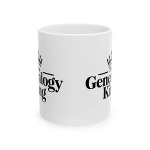 Genealogy King Mug (11oz|15oz) in 11oz by Genealogy Keepsakes