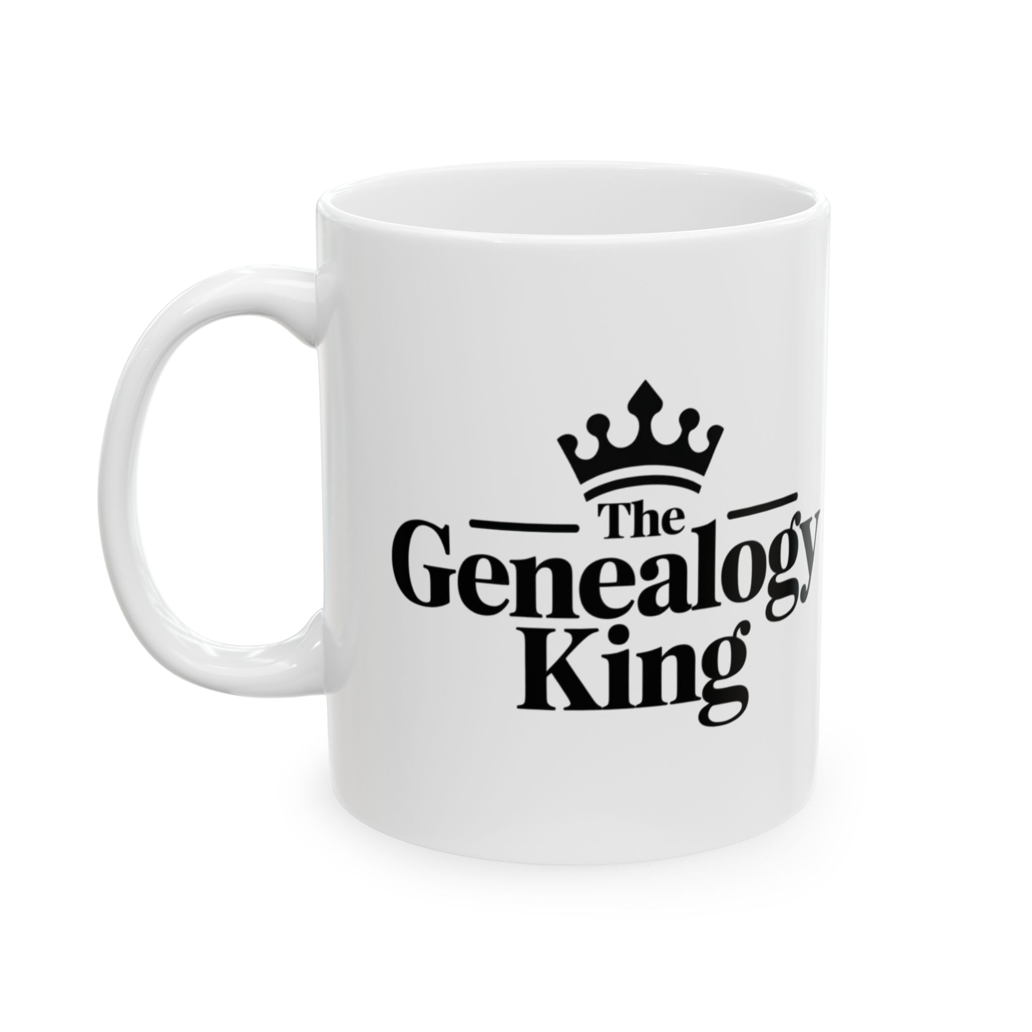 Genealogy King Mug (11oz|15oz) in 11oz by Genealogy Keepsakes
