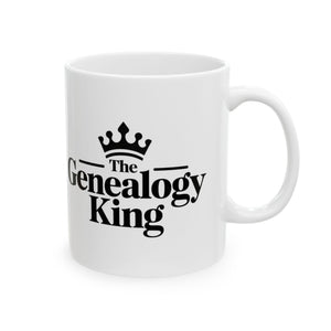 Genealogy King Mug (11oz|15oz) in 11oz by Genealogy Keepsakes