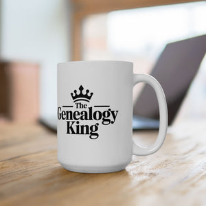 Genealogy King Mug (11oz|15oz) in 15oz by Genealogy Keepsakes