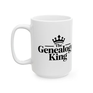 Genealogy King Mug (11oz|15oz) in 15oz by Genealogy Keepsakes