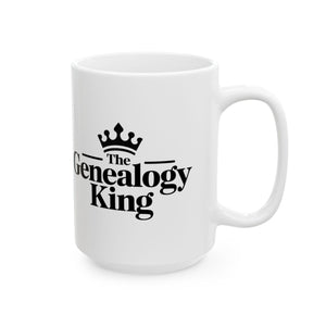 Genealogy King Mug (11oz|15oz) in 15oz by Genealogy Keepsakes