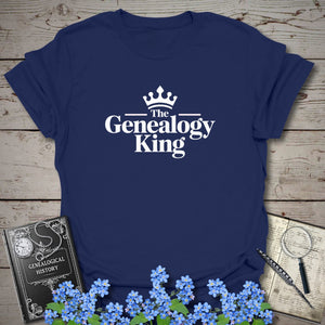 Genealogy King T-Shirt in Navy by Genealogy Keepsakes