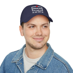 Genealogy Ninja Mode — "All • Day • Every • Day" Baseball Cap in by Genealogy Keepsakes