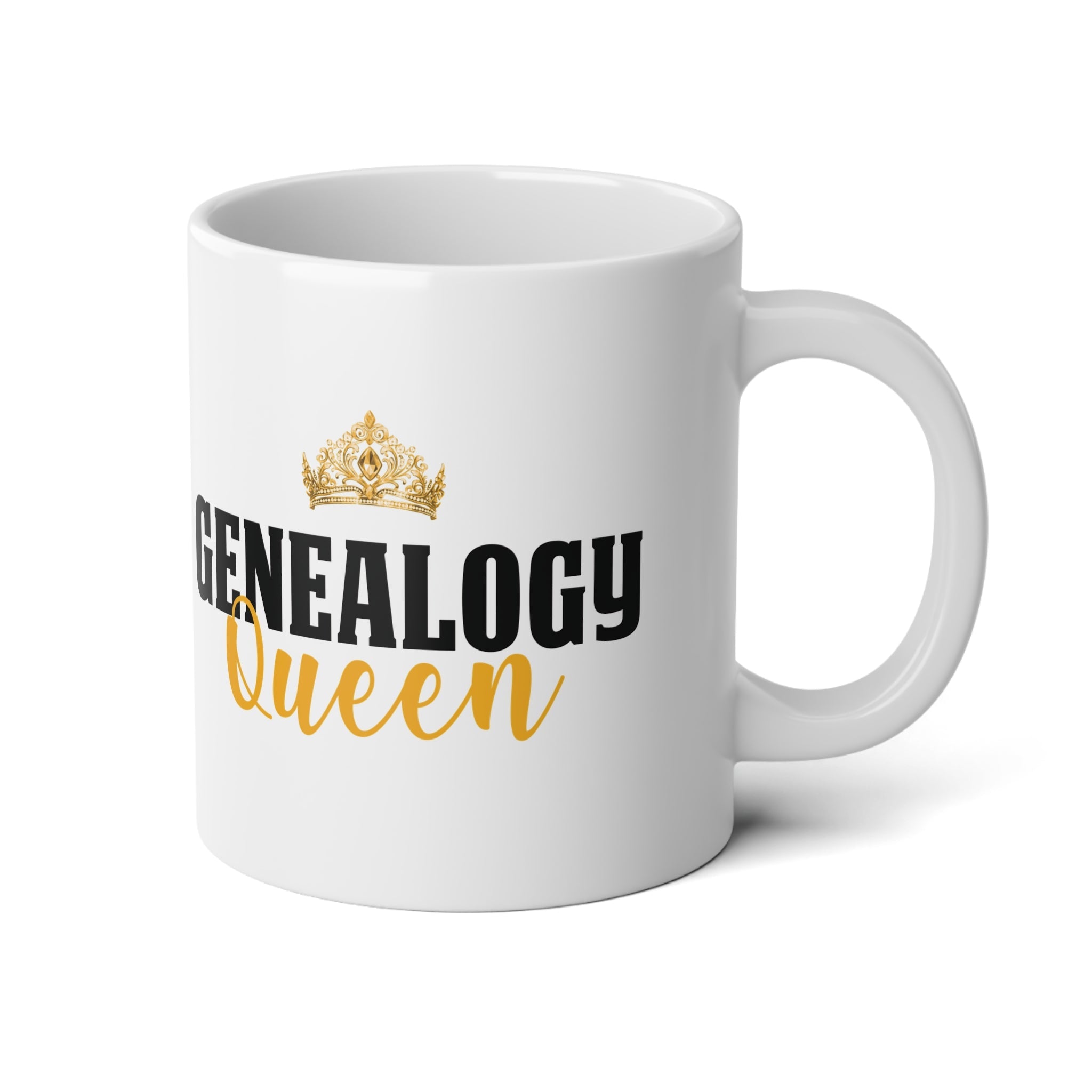 Genealogy Queen Mug (20oz)-White