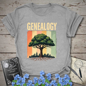 Genealogy T-Shirt in Sport Grey by Genealogy Keepsakes